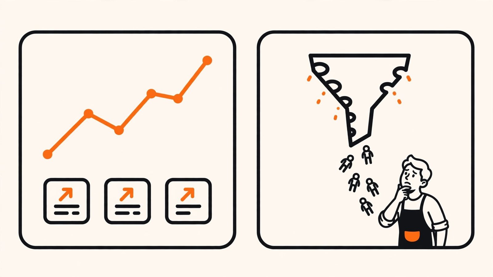 Website traffic rising while enquiries leak from the funnel